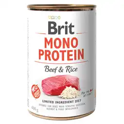 Zooplus Brit Mono Eiwit natvoer - Rund met Rijst aanbieding