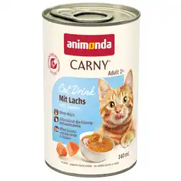 Zooplus 12x140ml animonda Carny Cat Drink Zalm Kattenmelk aanbieding