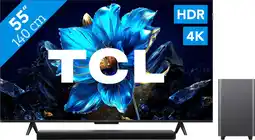 Coolblue TCL 55 QLED P71K 4K (2025) + TCL S55H 2.1 Soundbar aanbieding