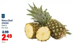 Makro Metro Chef ananas aanbieding