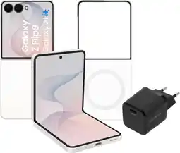Coolblue Samsung Galaxy Z Flip 8 512GB Wit 5G + Accessoirepakket aanbieding