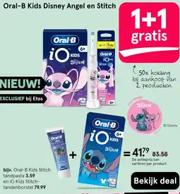 Etos Oral-B Kids Disney Angel en Stitch aanbieding