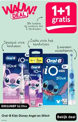 Etos Oral-B Kids Disney Angel en Stitch aanbieding