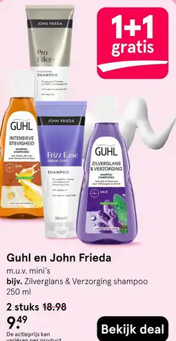 Etos Guhl en John Frieda aanbieding