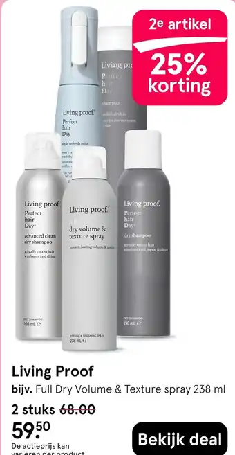 Etos Living Proof aanbieding