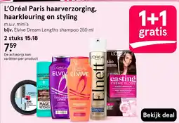 Etos L'Oréal Paris haarverzorging, haarkleuring en styling aanbieding