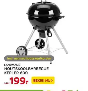 Praxis Landmann houtskoolbarbecue kepler 600 aanbieding