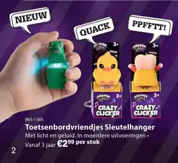 Toys2Play Toetsenbordvriendjes Sleutelhanger aanbieding