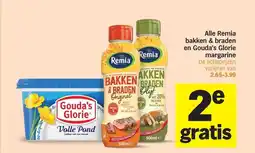 Albert Heijn Alle Remia bakken & braden en Gouda's Glorie margarine aanbieding