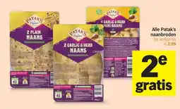 Albert Heijn Alle Patak's naanbroden aanbieding