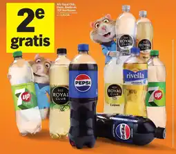 Albert Heijn Alle Royal Club, Pepsi, Rivella en 7UP literflessen aanbieding
