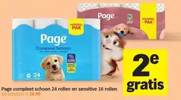 Albert Heijn Page compleet schoon 24 rollen en sensitive aanbieding