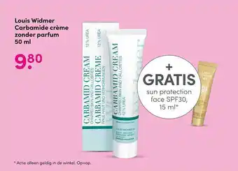 Drogisterij Visser Louis widmer carbamide crème zonder parfum 50 Ml aanbieding