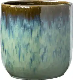 Intratuin Intratuin bloempot Zuni blauw D 29 H 27 cm aanbieding