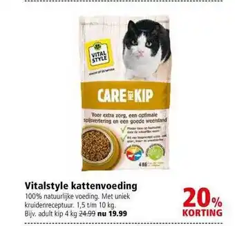 Welkoop Vitalstyle Kattenvoeding 20% Korting aanbieding