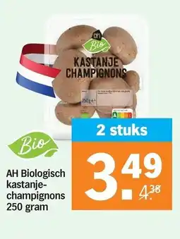 Albert Heijn AH Biologisch kastanje- champignons aanbieding