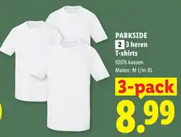 Lidl Parkside 3 heren T-shirts aanbieding