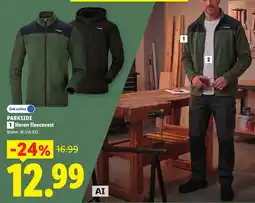 Lidl Parkside Heren fleecevest aanbieding