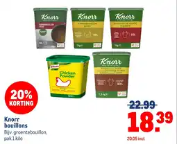 Makro Knorr bouillons aanbieding