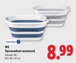 Lidl Opvouwbare wasmand aanbieding