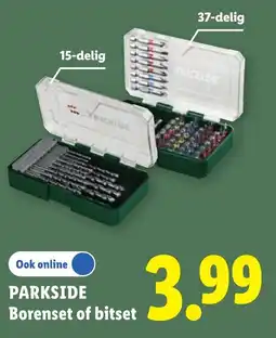 Lidl Parkside Borensset of bitset aanbieding