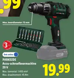Lidl Parkside Accu-schroefboormachine aanbieding