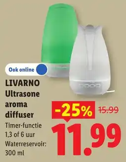 Lidl Livarno Ultrasone aroma diffuser aanbieding