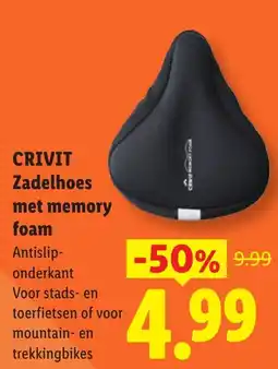 Lidl Crivit Zadelhoes met memory foam aanbieding