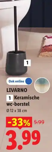 Lidl Livarno Keramische wc-borstel aanbieding