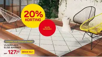 Praxis Vloerkleed elise marmer 20% Korting aanbieding