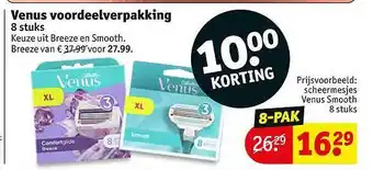 Kruidvat Venus voordeelverpakking 10.00 Korting aanbieding