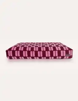 Pets Place Dogguo Retro Block Bed - Hondenmatras - 125x75x15 cm Bordeaux Pink Xl aanbieding