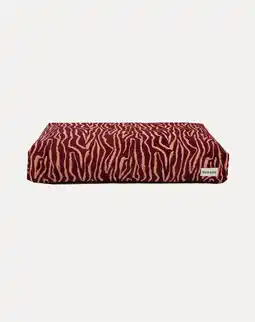Pets Place Dogguo Ethnic Bed - Mand - Bordeaux&Perzik 105x65x15 cm aanbieding
