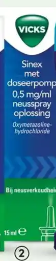 DA Vicks sinex neusspray doseerpomp aanbieding