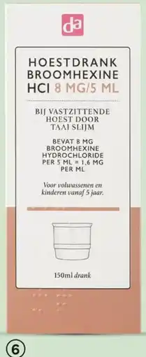 DA Da broomhexine aanbieding