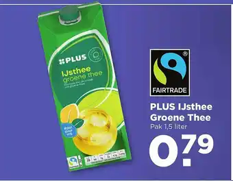 PLUS Plus ijsthee groene thee aanbieding