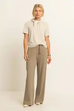 Wehkamp Expresso flared broek - taupe aanbieding