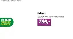 EP Liebherr FNe 4605 Pure Vriezer aanbieding