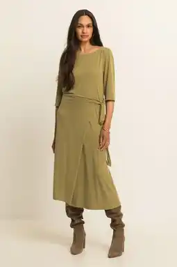 Wehkamp Expresso midi jurk - groen aanbieding
