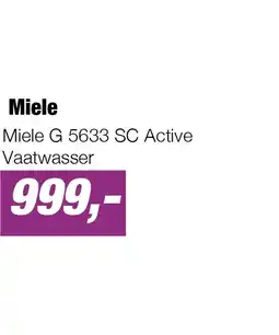 EP Miele G 5633 SC Active Vaatwasser aanbieding