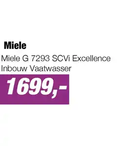 EP Miele G 7293 SCVi Excellence Inbouw Vaatwasser aanbieding