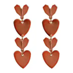 Wehkamp Life of Bulu oorbellen met hartjes oranje aanbieding