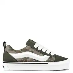 Wehkamp Vans Knu Skool katoenen sneakers - donkergroen/groen aanbieding