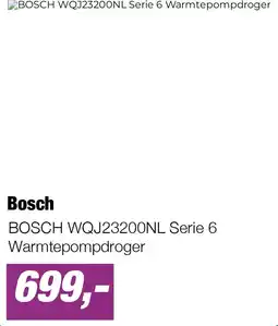 EP BOSCH WQJ23200NL Serie 6 Warmtepompdroger aanbieding