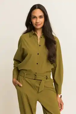 Wehkamp Expresso travelstof blouse - groen aanbieding