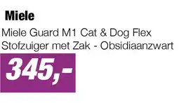 EP Miele Guard M1 Cat & Dog Flex Stofzuiger met Zak - Obsidiaanzwart aanbieding