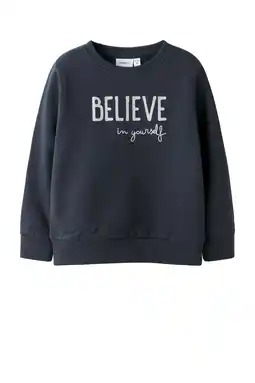 Wehkamp NAME IT MINI sweater donkerblauw aanbieding
