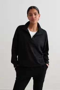 Wehkamp Aim'n sweater Comfy Modal zwart aanbieding