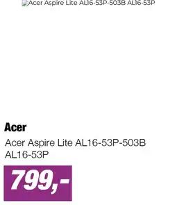 EP Acer Aspire Lite AL16-53P-503B AL16-53P aanbieding