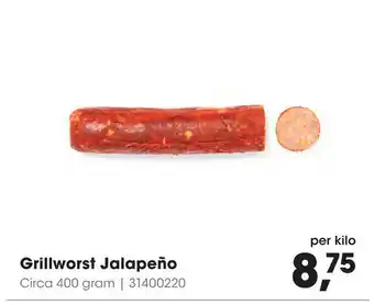 HANOS Grillworst jalapeno 400g aanbieding